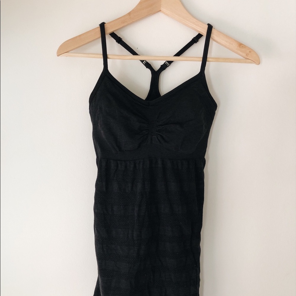 Lululemon Black Stripe Tank Top